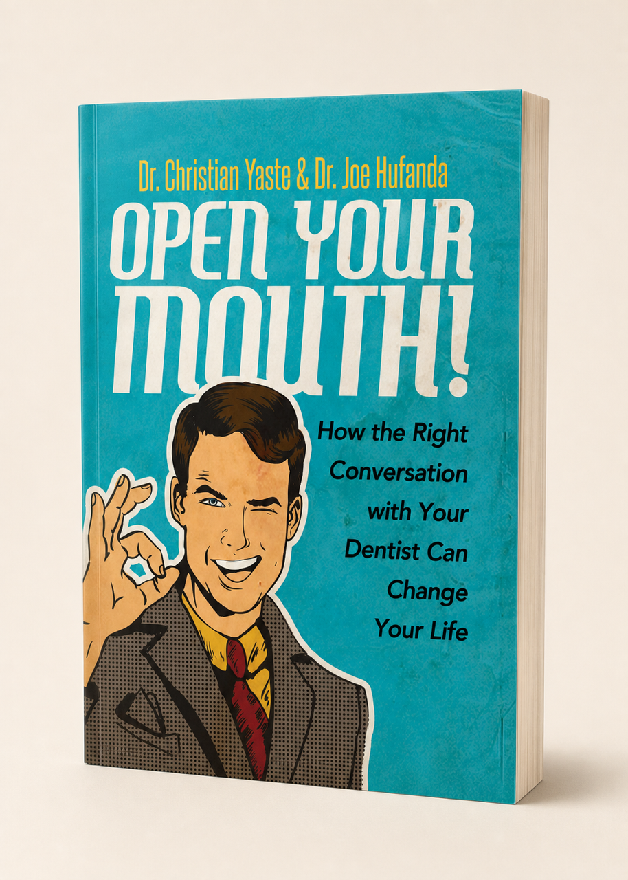 Cover of Open Your Mouth!, a free patient book about dental fear and oral health